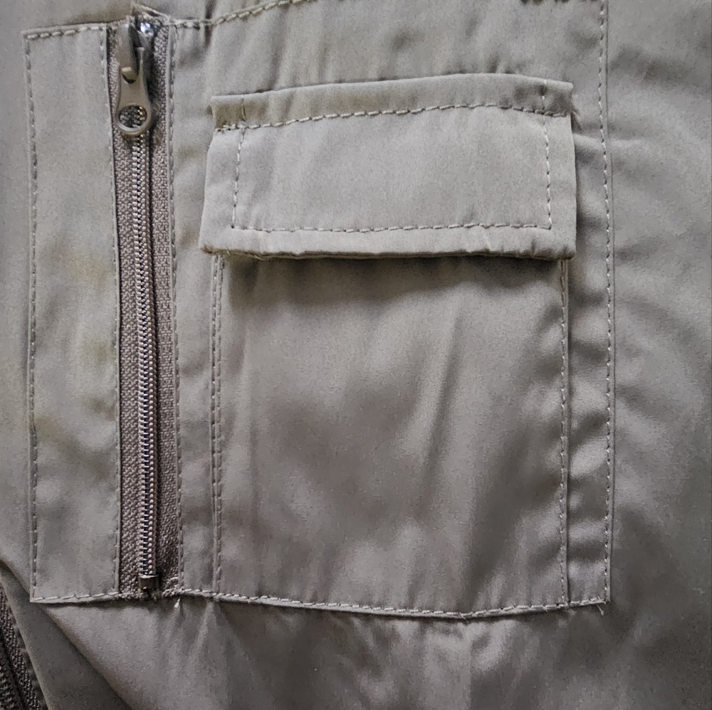 TBMPOY Lightweight Men's Tan Bomber Jacket 3XL - Picture 4 of 8